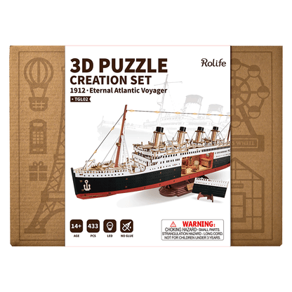 Rolife 1912 Eternal Atlantic Voyager - DIY 3D Wooden Puzzle - TGL02