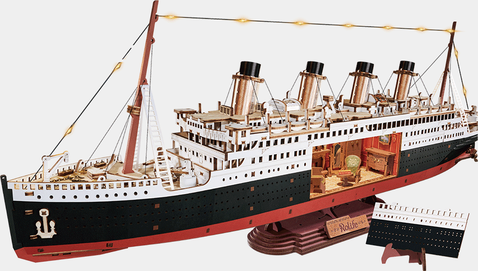 Rolife 1912 Eternal Atlantic Voyager - DIY 3D Wooden Puzzle - TGL02