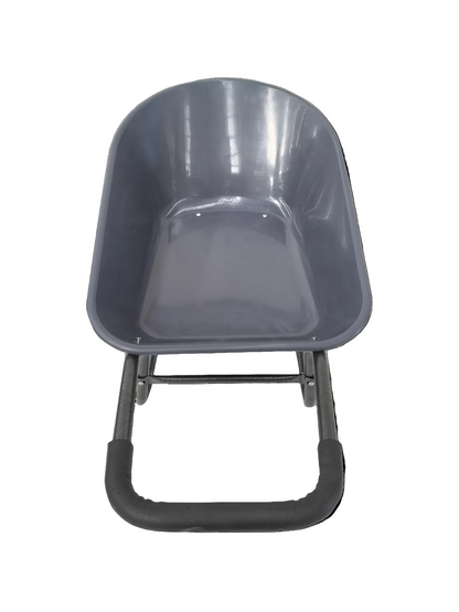 The Handy 78 Litre Galvanised Steel Wheelbarrow with Twin Puncture Proof Tyres