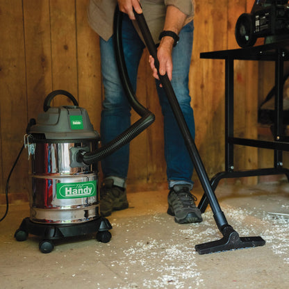 The Handy 1250W 15 Litre Stainless Steel Wet & Dry Vacuum Cleaner