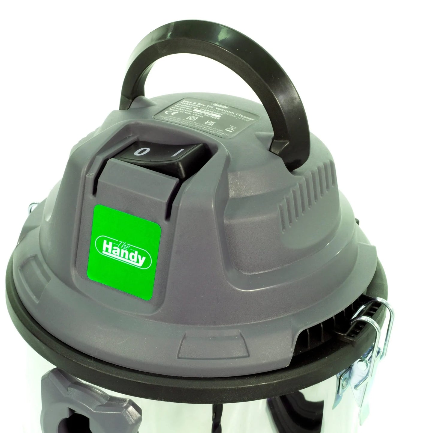 The Handy 1250W 15 Litre Stainless Steel Wet & Dry Vacuum Cleaner