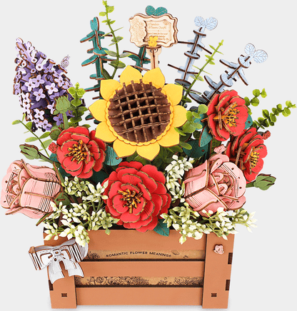 Rowood Wooden Bloom Box - DIY 3D Puzzle - TW02H