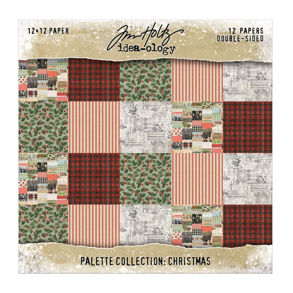 Included in Tim Holtz Idea-ology Christmas 2026 Complete Collection: Tim Holtz idea-ology Christmas 2026 12 x 12 Palette Paper Collection th94468