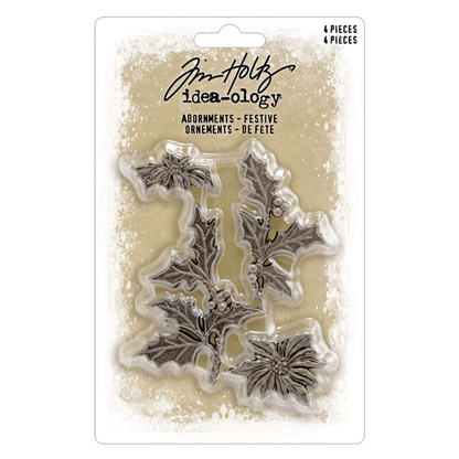 Included in Tim Holtz Idea-ology Christmas 2026 Complete Collection: Tim Holtz idea-ology Christmas 2026 Adornments Festive th94487