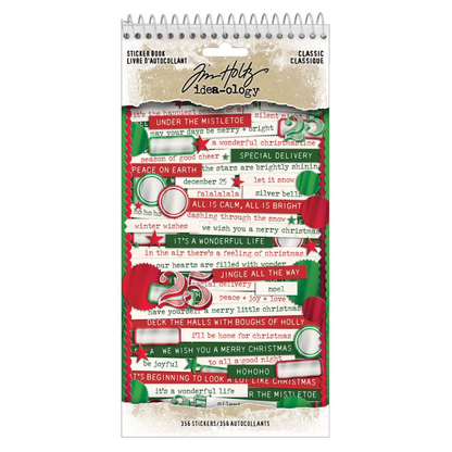 Included in Tim Holtz Idea-ology Christmas 2026 Complete Collection: Tim Holtz idea-ology Christmas 2026 Sticker Book Classic th94502