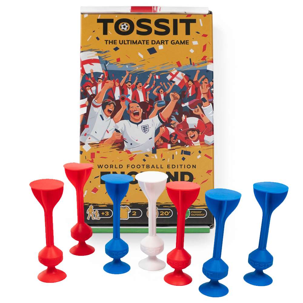 The Happy Puzzle TOSSIT World Cup England Edition with FREE TOSSIT Expansion Pack Colours will Vary