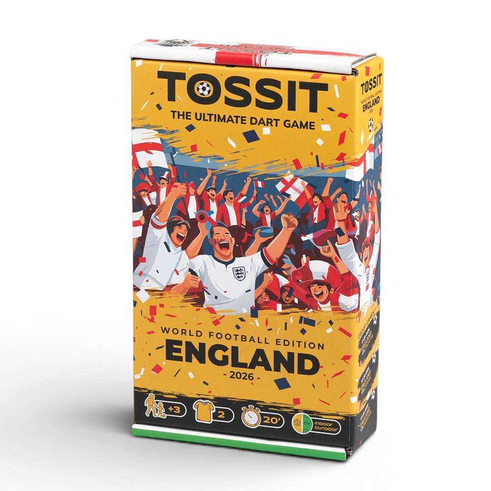 The Happy Puzzle TOSSIT World Cup England Edition with FREE TOSSIT Expansion Pack Colours will Vary