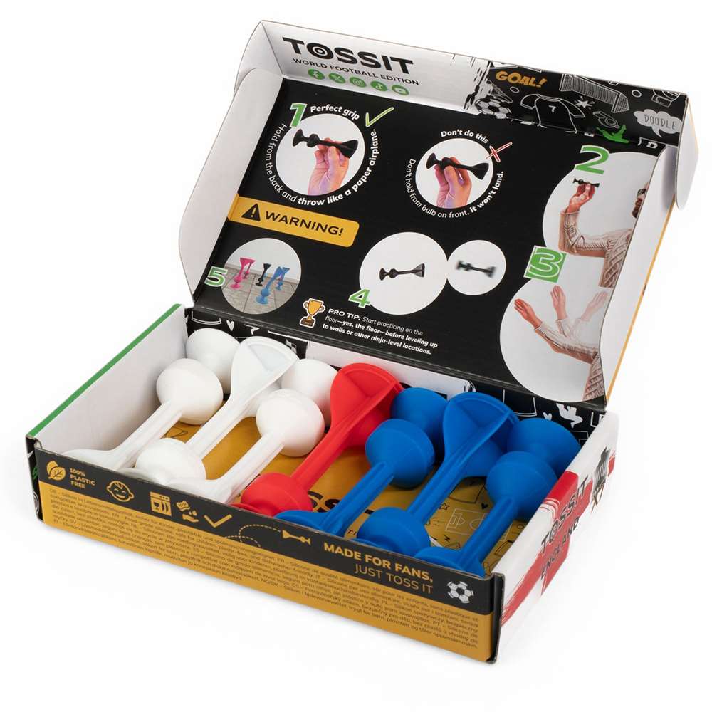 The Happy Puzzle TOSSIT World Cup England Edition with FREE TOSSIT Expansion Pack Colours will Vary