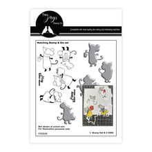 Two Jays Christmas Mice Stamp & Die Set - Small Mice