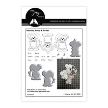 Two Jays Christmas Mice Stamp & Die Set - Singing Mice