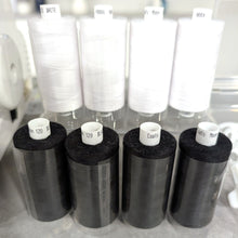 Moon Overlocking Thread - 800 yards - Black & White