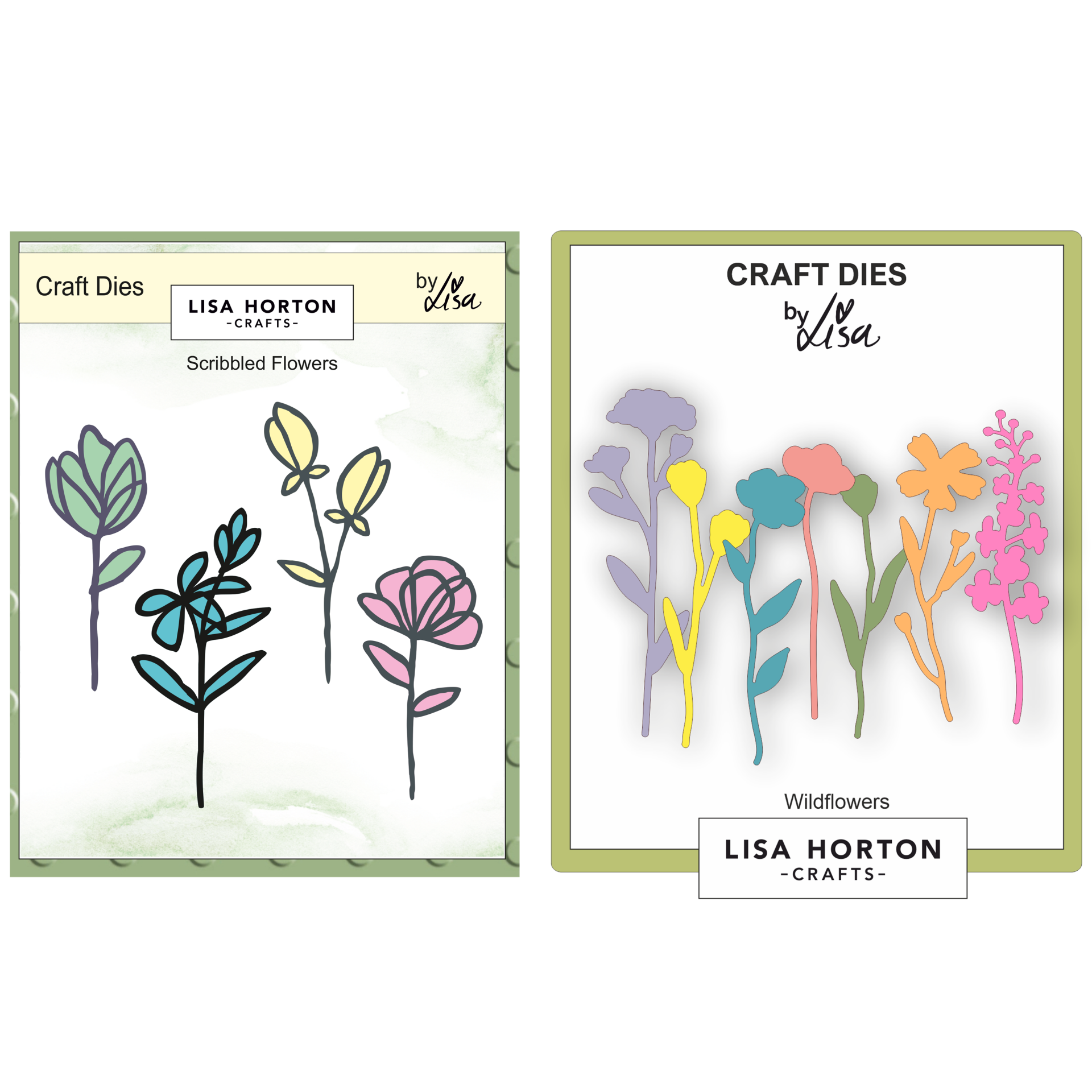 Lisa Horton Crafts Scribbled Flowers and Wildflowers Die Bundle – Shop ...