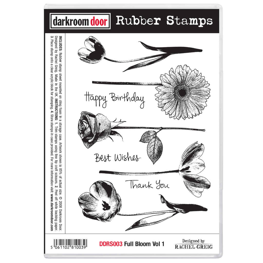 Darkroom Door Rubber Stamp Set - Full Bloom Vol 1
