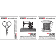 Darkroom Door Eclectic Stamps - Sewing Machine, Scissors & Needle and Thread
