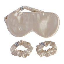 Silky Silks Mulberry Silk Gift Set of Eye Mask & 2 Hair Scrunchies