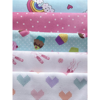 Village Fabrics Fabric Pack 5 Fat Quarters