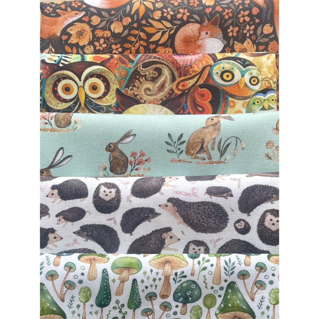 Village Fabrics Fabric Pack 5 Fat Quarters