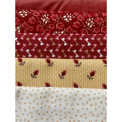 Village Fabrics Civil War Fabric Pack - 5 Fat Quarters