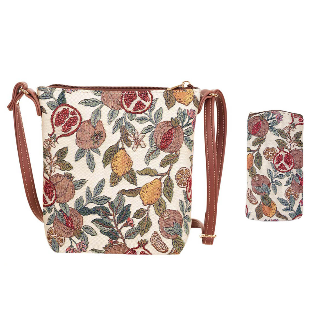 Signare Tapestry Sling Bag with Glasses Case