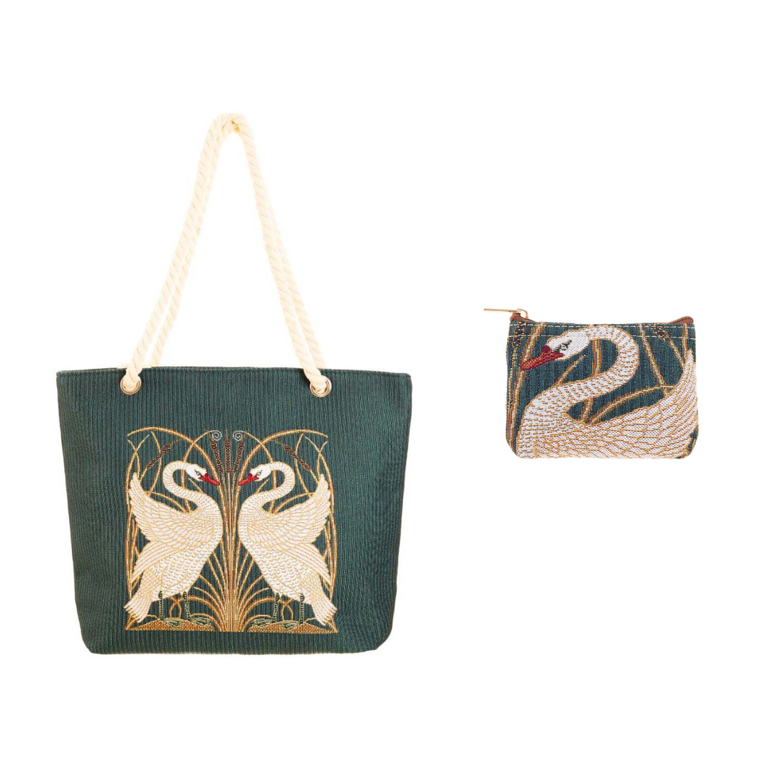 Signare Tapestry Rope Beach Bag with Zip Purse