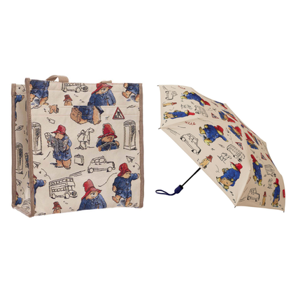Signare Tapestry Shopper Bag with Automatic Umbrella