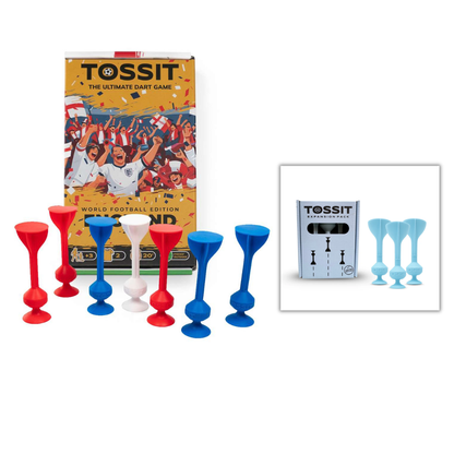 The Happy Puzzle TOSSIT World Cup England Edition with FREE TOSSIT Expansion Pack Colours will Vary
