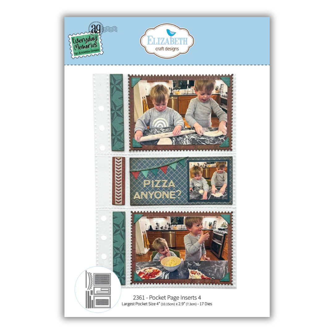Elizabeth Craft Designs Pocket Page Insert 4 Die Set - 17 Dies