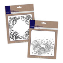 Press Cut 3D Embossing Folders BOGOF - Candlelight & Holly Frame
