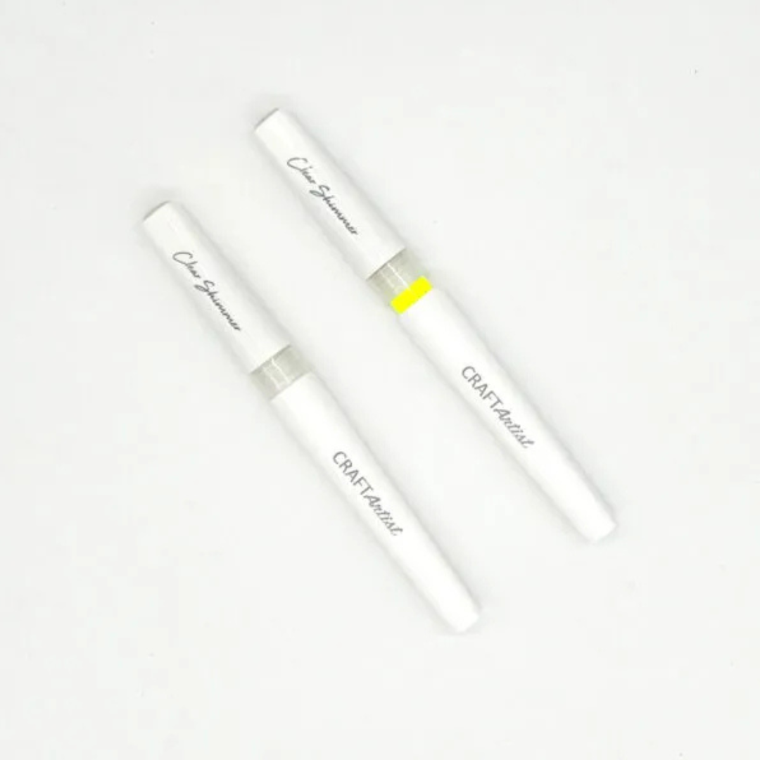 Craft Artist Clear Glitter Brush - 2 Pieces