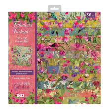 Crafters Companion Fabulous Fuchsia 12" x 12" Paper Pad - 36 Sheets