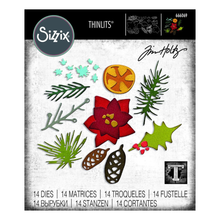 Sizzix Thinlits by Tim Holtz Modern Feast Die Set - 14 Dies