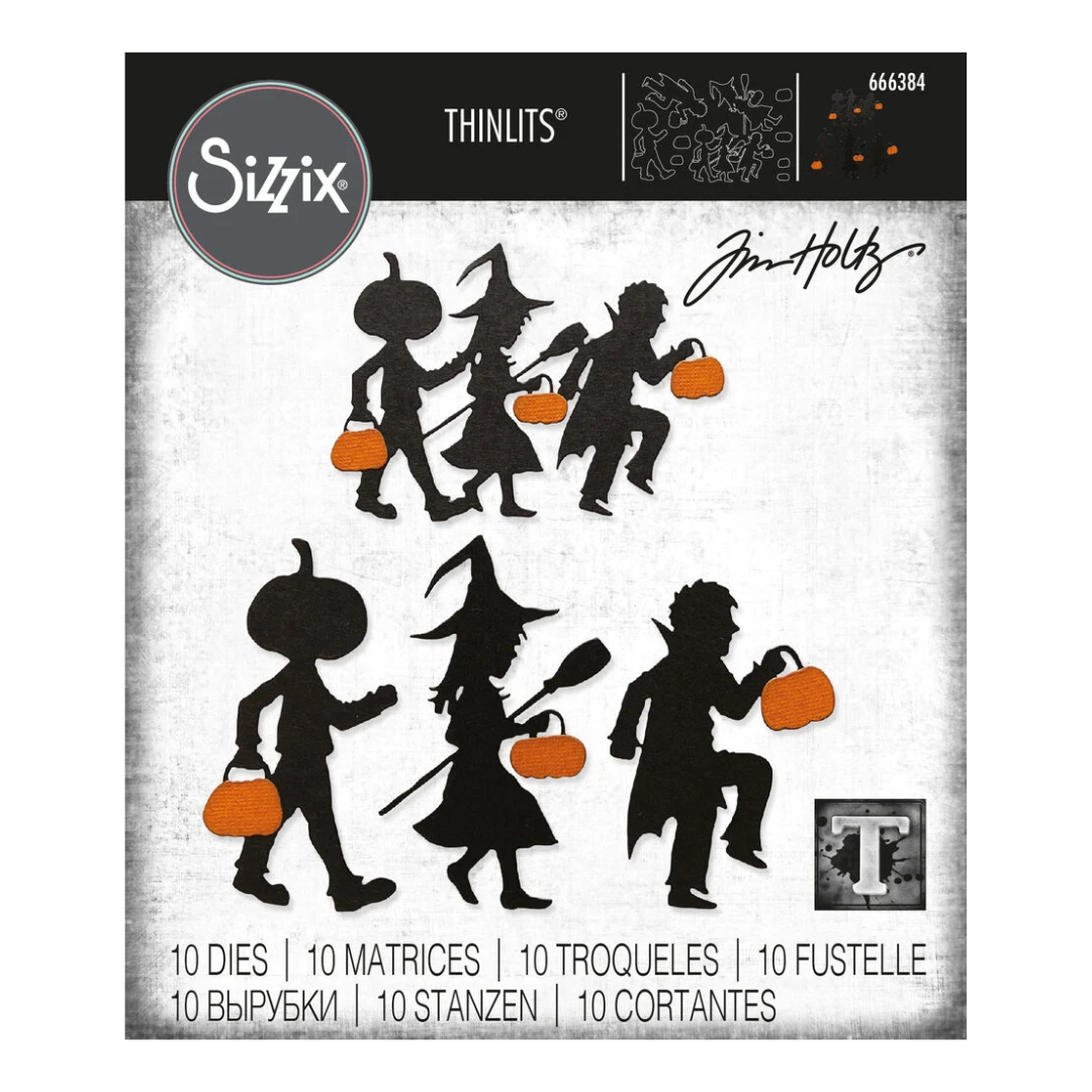 Sizzix Thinlits by Tim Holtz Halloween Night Die Set - 10 Dies