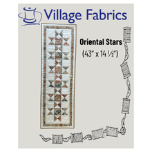 Village Fabrics Oriental Stars Table Runner Pattern