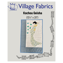 Village Fabrics Kochou Geisha Wall-Hanging Pattern