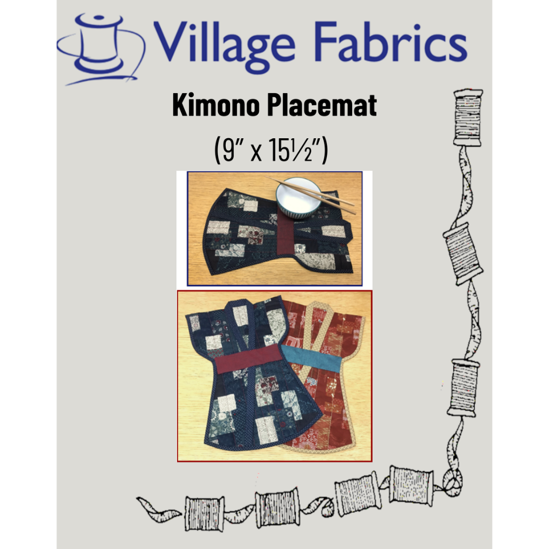 Village Fabrics Kimono Placemat Pattern