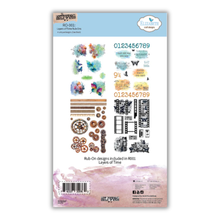 Elizabeth Craft Designs Set of 4 sheets of Layers of Time Rub Ons