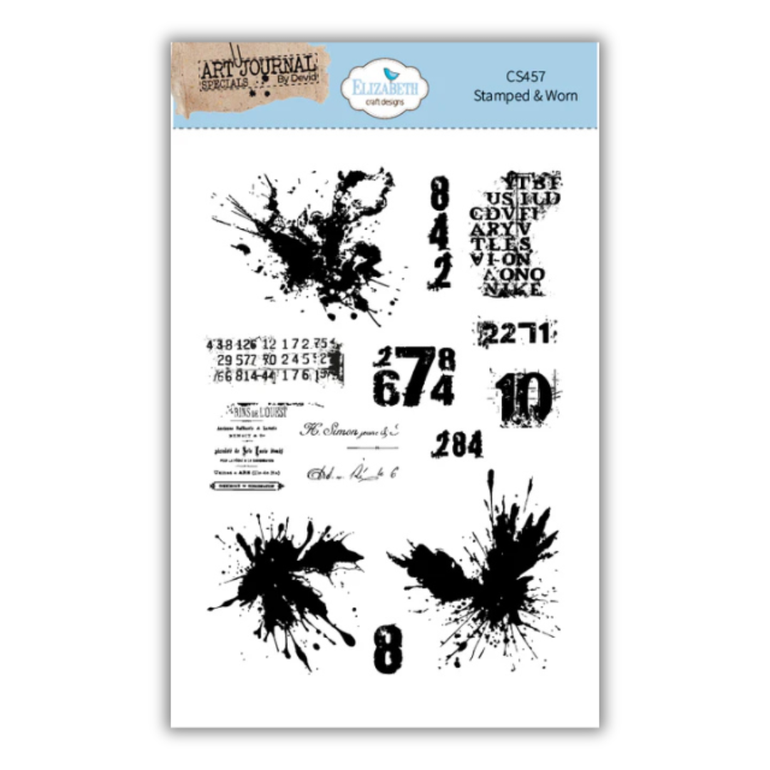 Elizabeth Craft Designs Stamped & Worn A5 Stamp Set - 13 Stamps