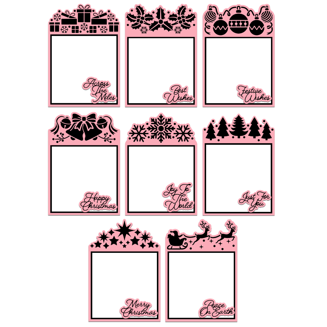 The Crafty Witches Christmas Reverse Easel Cards Vol II SVG Collection