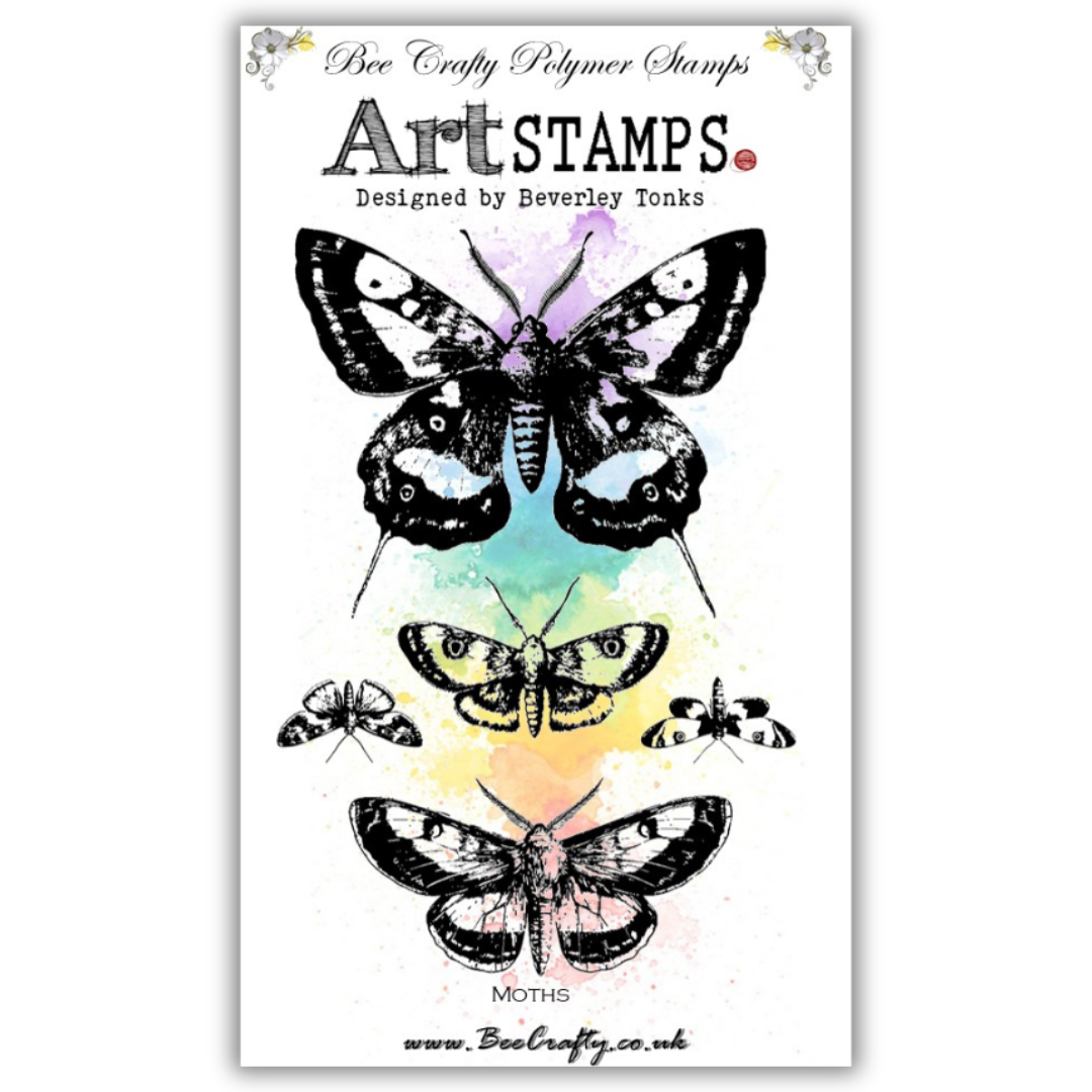 Bee Crafty Art Stamps - Moths