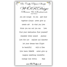 Bee Crafty WORDage Stamp Set: Small Words