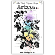 Bee Crafty Art Stamps - Peony Print