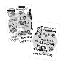 Two Jays Christmas Sentiment Duo - 2 x A6 Stamps - HALF PRICE