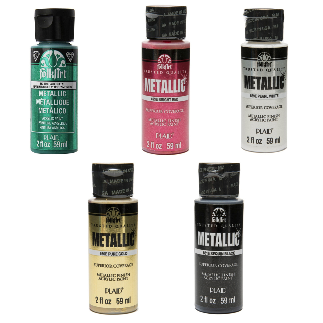 FolkArt Metallic Paint Selection - 5 x 59ml