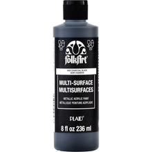 FolkArt Multi-Surface Metallic Charcoal Black Paint (8oz)