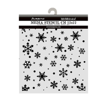 Stamperia Winter Magic Christmas Snowflakes Pattern 12x12cm Stencil
