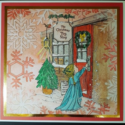 Stampanory Cotton Socks Christmas Shop A5 Stamps- 3 Stamps