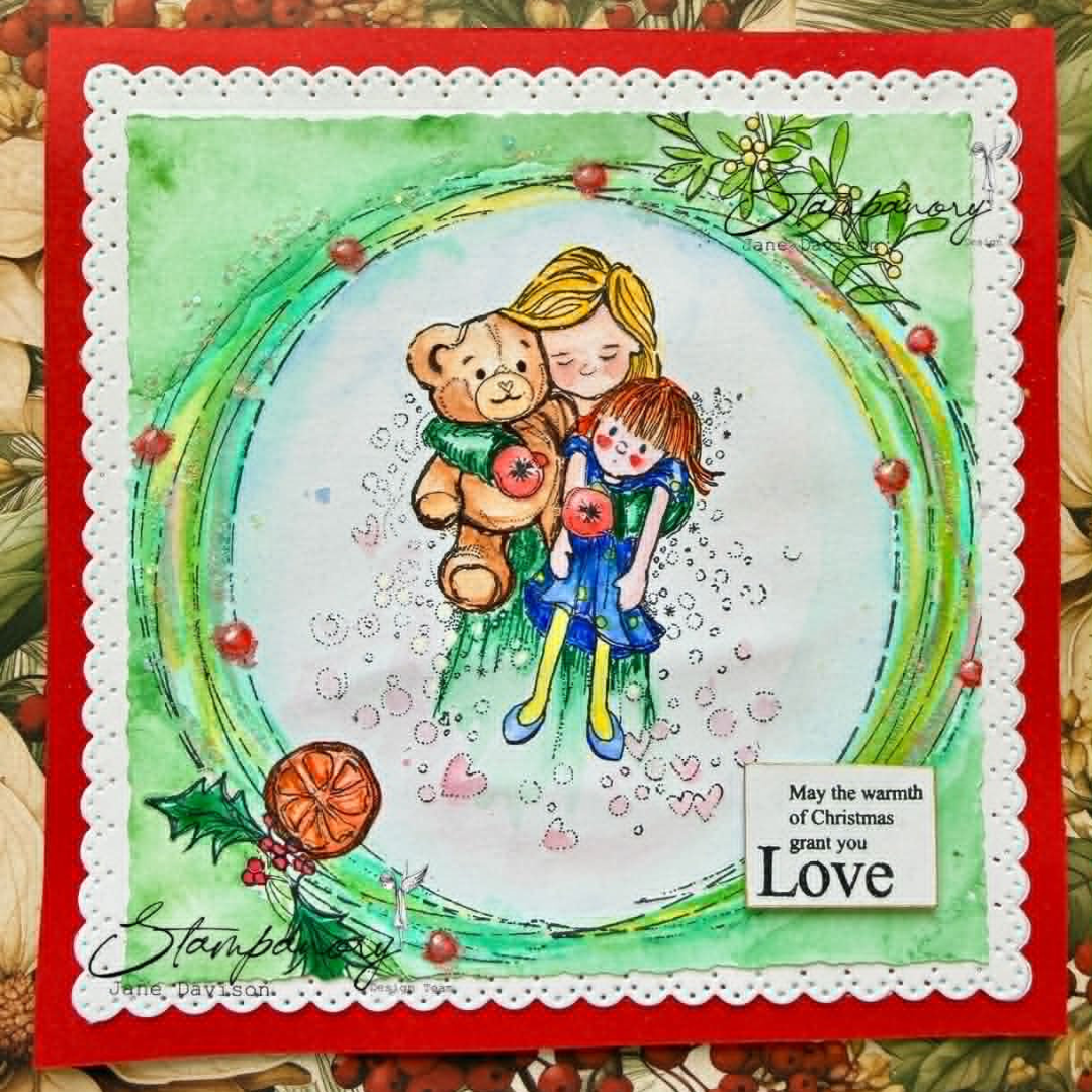 Stampanory Cotton Socks Christmas Wreath A5 Stamp - 15 Stamps