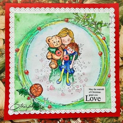 Stampanory Cotton Socks Christmas Wreath A5 Stamp - 15 Stamps