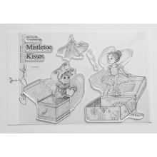 Stampanory Cotton Socks Mistletoe Kisses A5 Stamp - 7 Stamps