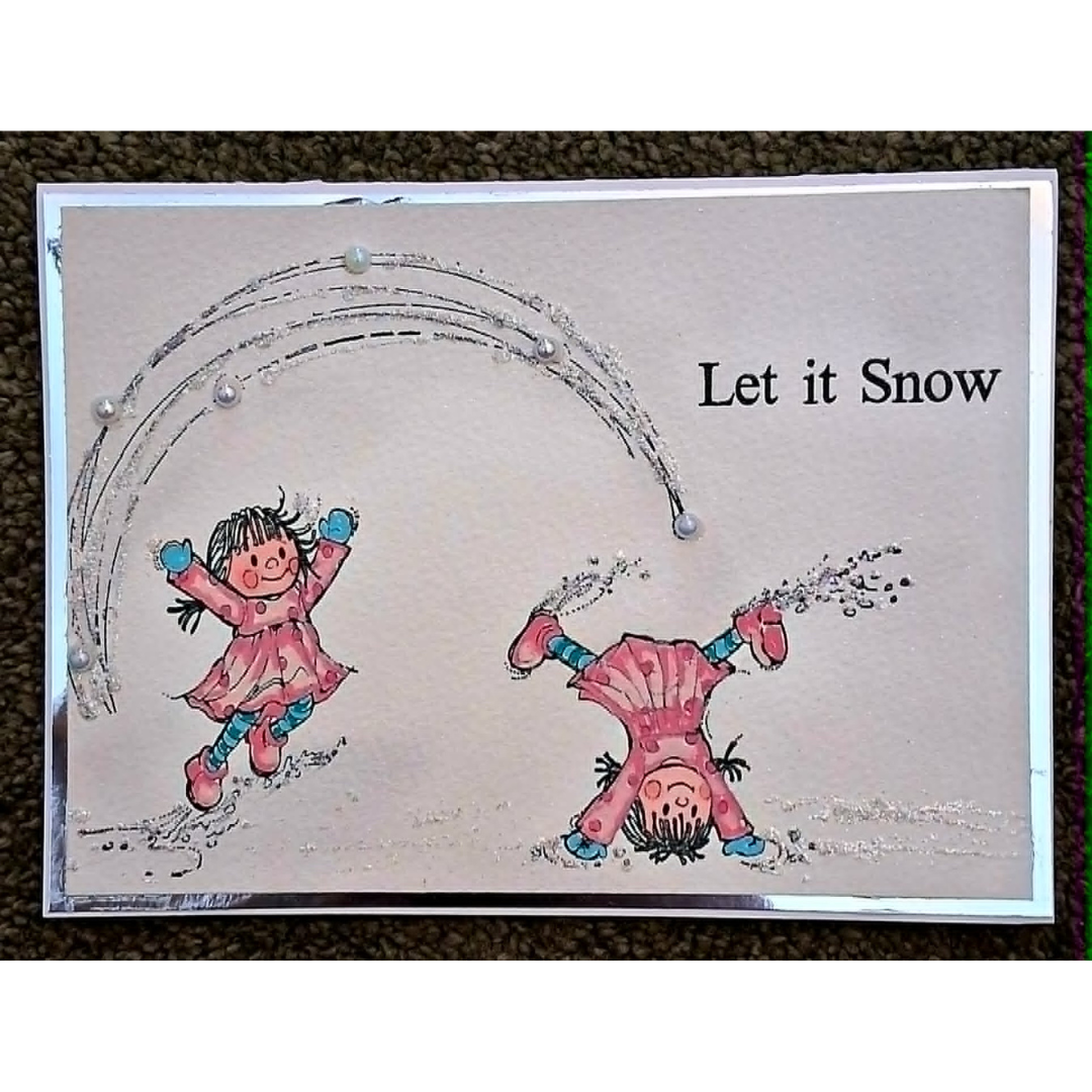 Stampanory Cotton Socks Let it Snow A5 Stamp - 8 Stamps